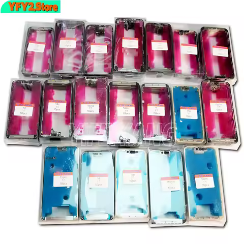 1:1 Quality Middle Bezel Back Frame Plate Support LCD Mobile Repair For iPhone 16 15 11 12 13 14 Pro