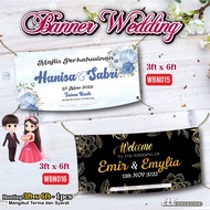 Banner Kahwin 3 X 6/Banner Majlis Perkawinan/Wedding Banner