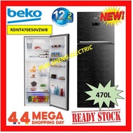 BEKO RDNT470E50VZWB Fridge Freezer (Freezer Top, 70 cm) 470L INVERTER