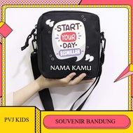 Sb Children's Sling Bag Sling Bag for School Koran Image Star Day Bismillah Unisex Fashion Kids 05