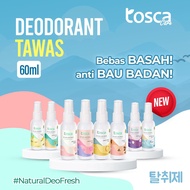 TOSCA natural Deodorant Spray - natural alum deodorant 60ml Safe for PREGNANT and BUSUI WOMEN Deodor