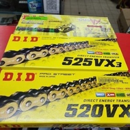 CHAIN DID JAPAN VX3 X-RING GOLD 520VX3/525VX3/530VX