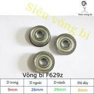 Flange bearing F629z - Rim bearing F629z - Standard 9x26x8mm (rim 29mm)