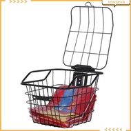 [Ususexa] Bike Storage Basket with Cover Cargo Container Generic for Folding Bikes