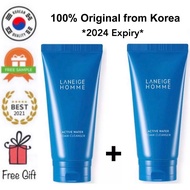 🔥BUNDLE OF 2🔥 *2024 EXPIRY STOCKS* Laneige Homme Active Water Foam Cleanser 150ml - All Skin Types, Pore Cleansing, Skin Revitalizing, Laneige Homme Cleanser, Laneige For Men, Laneige Homme Oil Control Cleanser, Laneige Official Store Men