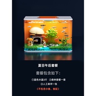 Desktop Fish Tank Landscaping Full Set Fairy Tale Series Fresh Style Ornaments Set Aquarium Rockery 
