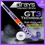 Grays Composite Hockey Stick GT3 (Purple) Grays Kayu Hoki Trident Dimple Hockey Ball Grays Hockey Ba