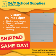 Victory 1/4 Pad 100 mm x 125 mm 50 GSM 80 Leaves Made of uncoated woodfree paper pads for school 1 4