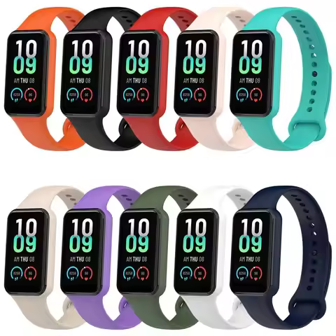 Soft Wacthband Sport Bracelet Replacement Silicone Strap For Amazfit Band 7