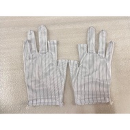 ESD Gloves Stripped Cutting 2 / Antistatic Gloves Striped Cutting 2 Fingers