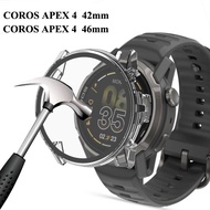 Tempered Glass+Case for COROS APEX 4 46mm 42mm Screen Protector Frame Bumper Cover for COROS APEX 4 
