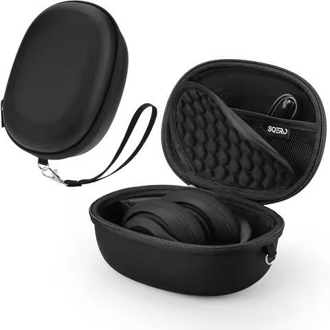 Case for Beats Studio3/Studio Pro On-Ear Headphones, Portable Travel Hard Shell Storage Bag