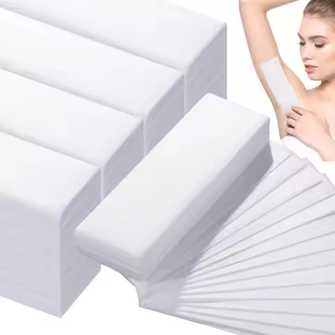 10-100 Professional Wax Strips for Hair Removal - Tear-Resistant Fabric Persian Waxing Strips Skin-F