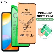 ฟิล์มเซรามิกส์ ฟิล์มใส เต็มจอ ฟิล์มกันรอย ฟิล์มพลาสติก ไม่แตก 9D+ไม่ใช่ กระจก Redmi 13 12 10 9 8 14R