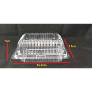 OPS-C13 Bekas Plastik with Lock 50pcs± / Bekas Nangka / Bekas Kuih / Mini Cake Box / Fruit Box / Pas