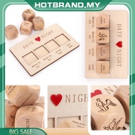 [Hotbrand.my] Wooden Date Night Dice Fun Date Decision Dice Date Night Take Out Dice Romantic Date N