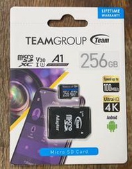 新莊 內湖 自取價480元 Team 十銓 ELITE 256GB microSDXC U3 A1 V30 記憶卡