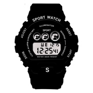 {Miracle Watch Store} นาฬิกาแฟชั่นสีมาการองสไตล์เกาหลีกันน้ำได้ทั้งชายและหญิงนาฬิกากีฬา DW6900BB