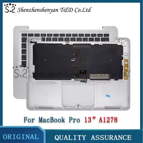 Original A1278 Top Case with Keyboard for MacBook Pro 13" A1278 TopCase with Keyboard 2011 2012 Year
