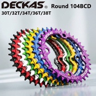 Chainring Deckas 32T 34T 36T 38T Bcd 104 narrow wideBcd for single bicycle chainring 104BCD