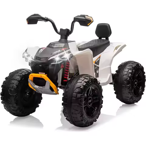 24V Kids Electric ATV Car 2 Seater Ride on Car with Dual 550w Motor Off-Road 4 Wheeler LED Lights Mu