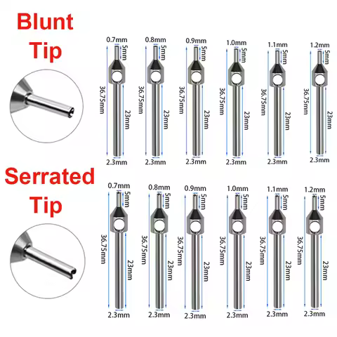 0.7mm-1.2mm*5mm 316 Stainless Steel FUE Punch Hair Transplant Implanter ,Hair Follicle Extraction To