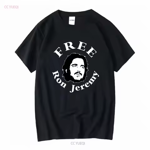Free Ron Jeremy Funny T shirt tee PornStar XXX vintage Washed Breathable Stylish streetwear Top For 