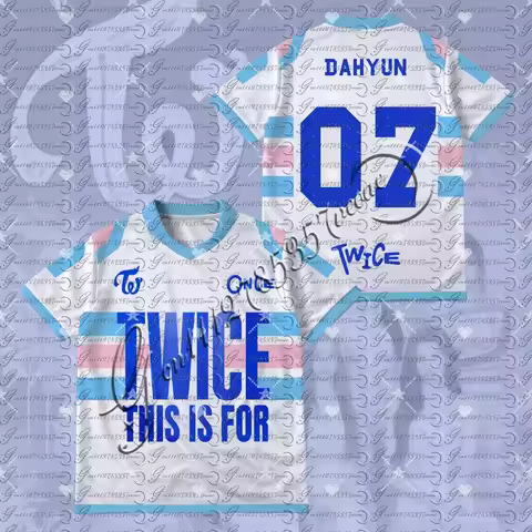 TWICE Custom Name Number Unisex Short Sleeve T-shirt Kpop Fan Merchandise for ONCE Concert Casual St