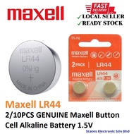 2/10PCS LR44 A76 AG13 L1154 G13 V13GA GENUINE Maxell Button Cell Alkaline Battery 1.5V