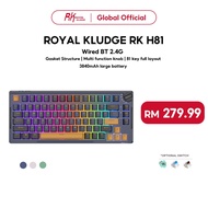 Royal Kludge RK H81 Star Night 81 Key Gasket Structure Tri-mode Mechanical Keyboard