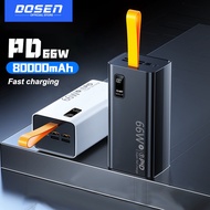 DOSEN Quality 66W Super Fast Charging Power Bank K7 Black/White QC 3.0Type-C Input USB (12000mAh-800