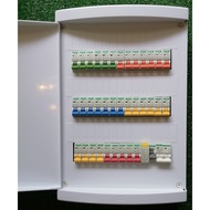 42-45WAY PVC DB BOX/ MCB BOX FULL SET COMPLETE WITH  MAIN SWITCH (2Pole ISOLATOR)+RCCB/ELCB+MCB