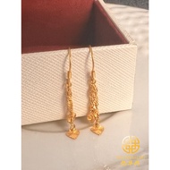 Double Love Earrings Gold 916 Anting-Anting Cangkuk Pintal Hati Emas 916 千秋扭转爱心耳饰 YHH