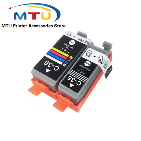 1Set PGI-35BK CLI-36C 35 36 PGI35 CLI36 Ink Cartridges for Canon PIXMA IP100B IP100 IP110
