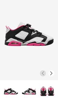 nike air jordan 6 low black white pink