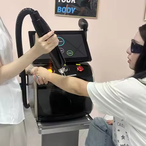 4000W 808nm Diode Laser Depilator Picosecond 2 IN 1 Ice Platinum Body Surface Underarm Cooling Head 