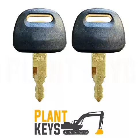 H800 Replacement Ignition Key Compatible For Hitachi ZAXIS ZAX60-200 Excavator Lock BU0028 for Grab 
