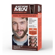 Just for Men Control GX Grey Reducing Beard Wash Shampoo with Keratin, Gradually Colors Mustache and