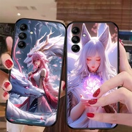 Samsung a05 / a05s glass phone case with luxurious female anime image 2024