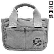 日本市集 - 日本 戶崎尚美 Tartine系列 Sharon貓刺繡 灰色 帆布 Tote小型手提袋 (653)【市集世界 - 日本市集】