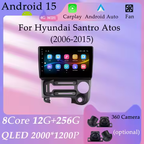 Car Radio Video Multimedia Player for Hyundai Santro Atos 2006 - 2015 GPS Navi DSP Stereo Wireless C