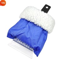 SHLY Car Snow Scraper Glove, 2-in-1 Design Warm Glove Car Cleaning, Useful Scratch-Free Plastic Hand