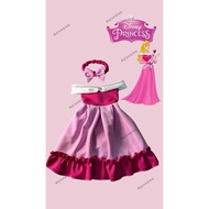 disney princess AURORA costume with matching pinkbow headband disney princess costume