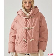 (Pre-order) 韓國WHO.A.U 粉紅色羽絨外套