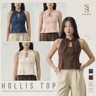 Swana.ss-Hollis top (Ho-Lis) XS-2XL Just A Shirt Sleeveless Front Tie Sleeveless Top