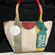 See By Chloe帆布拼皮革托特包