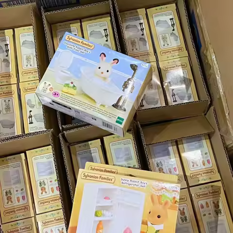 Sylvanian Families Bathtub Shower Set Children'S Play House Toys Furniture Accessories Forest Family