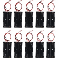 10pcs 18650 Battery Holder 2 Slots 3.7V 18650 Battery Holder 18650 Battery Holder with Wires