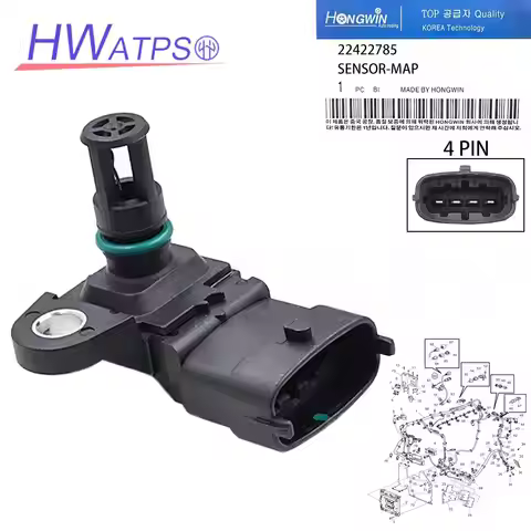 2/5PCS Manifold Absolute Pressure MAP Sensor For Volvo Truck D11 D13 ENG-VE13 EM-USA10 ENG-VE11 EM-E