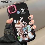MHKETH Case For Realme C12 C25 C25s C21Y C25Y Narzo 20 30A 50A Personal And Creative Milk Tea Coffee